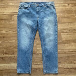 True Nation Men’s 44x30 Medium Light Wash Tapered Fit Jeans Big & Tall Stretch